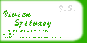 vivien szilvasy business card